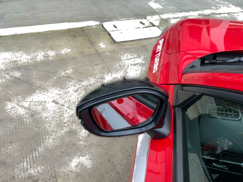 Honda Civic Sedan ABS Carbon Fiber Rearview Mirror Trim Cover (2022-2023)