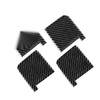 Toyota Tundra 4 x Black Carbon Fiber Door Handle Bowl Covers (2014-2021)
