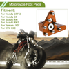 Honda CRF50 1 Pc Motorcycle Foot Pegs Orange