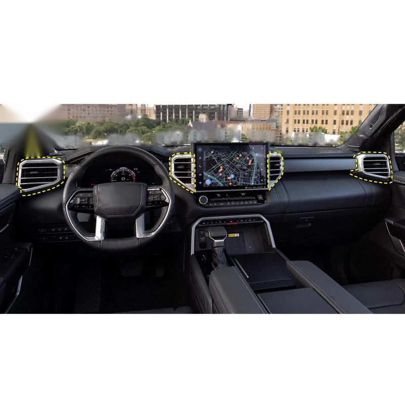 Toyota Tundra 4x Dashboard Side Air Vent Outlet Cover Trim (2022)