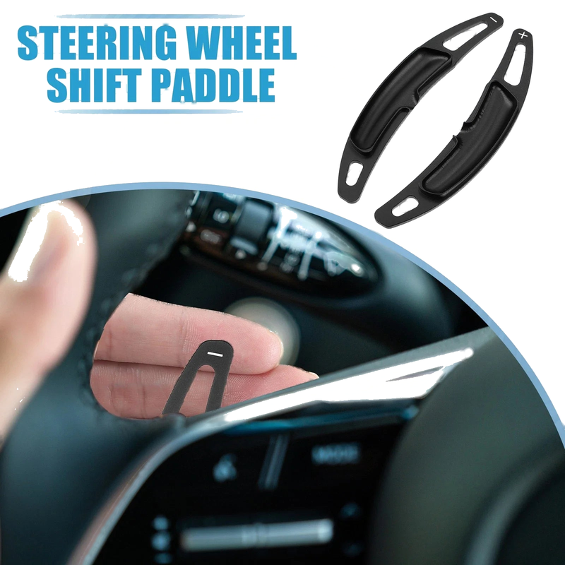 Porsche Cayenne Black Auto Steering Wheel Shift Paddle Cover (Set of 2)