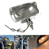 Harley Chopper Bobber Cafe Racer Square Chrome Headlight