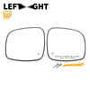 Chrysler & Dodge Left & Right White Mirror Glass with Back Heated