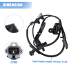 Toyota Sequoia Tundra Front ABS Wheel Speed Sensors (2008-2021)