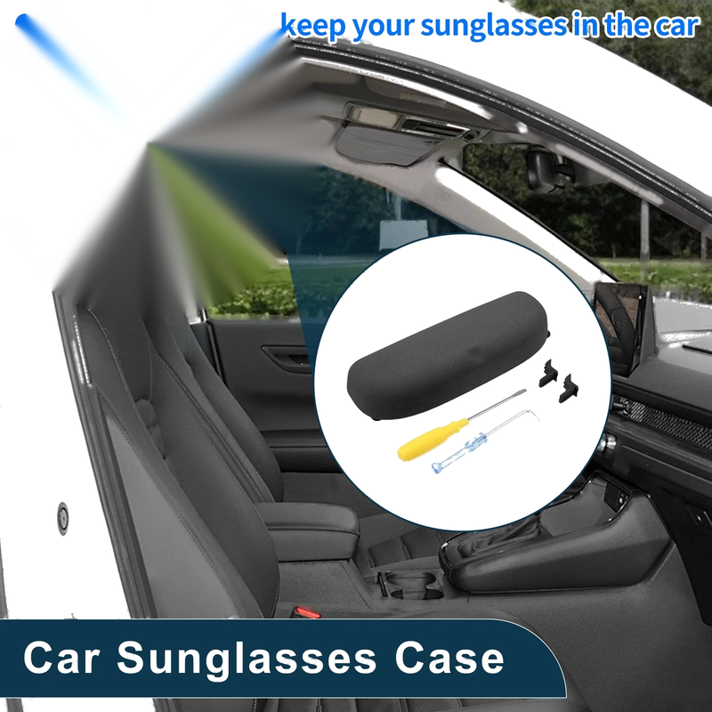 Porsche Cayenne Eyeglasses Holder Storage Box Black Sunglasses Case
