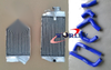 Honda CRF450R CRF450 Aluminum Radiator & Hose (2002-2004)