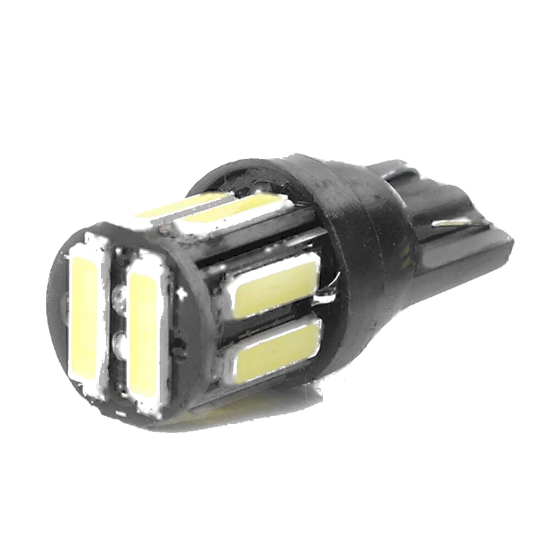 Car T10 7020 White LED 10SMD Dome Map Light Bulb (Fits Various Models)