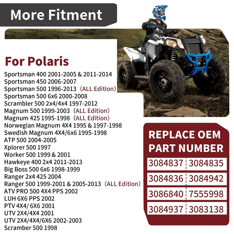 Polaris Sportsman 400 / 450 / 500 Water Pump Rebuild Kit w/ Impeller Seal Driver