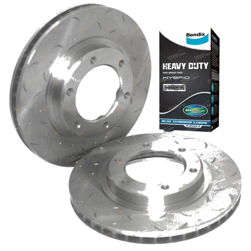 80 Series Landcruiser Slotted Brake Rotors & Pads (1992–1998)