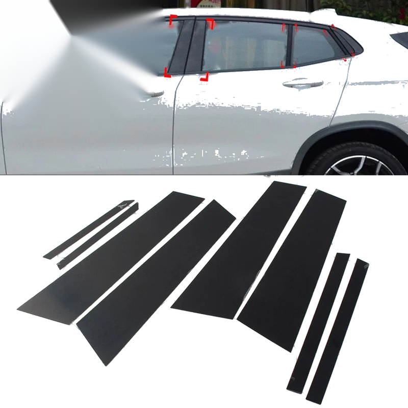 BMW X2 F39 8 x Car Door Window Pillar Post Cover Trim (2018-2021)