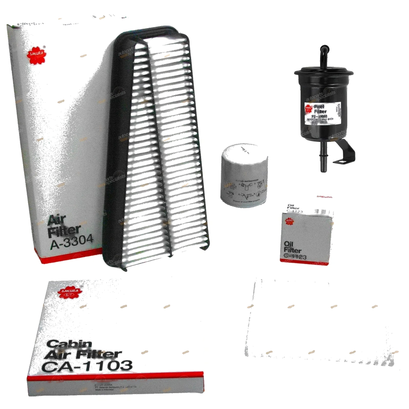 Prado GRJ120 V6 1GR-FE 4.0L Air Oil Fuel & Cabin Filter Service Kit
