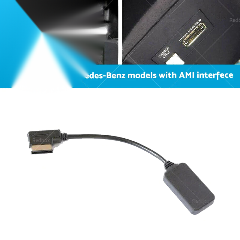 Mercedes Benz AMI MMI Bluetooth Aux Receiver Cable Adapter (Various Years)