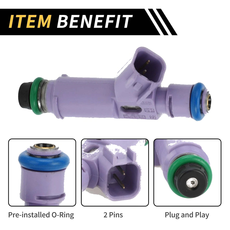 Ford F-150 (2009-2010) 6 Holes Purple 1 Pc Fuel Injector Nozzle