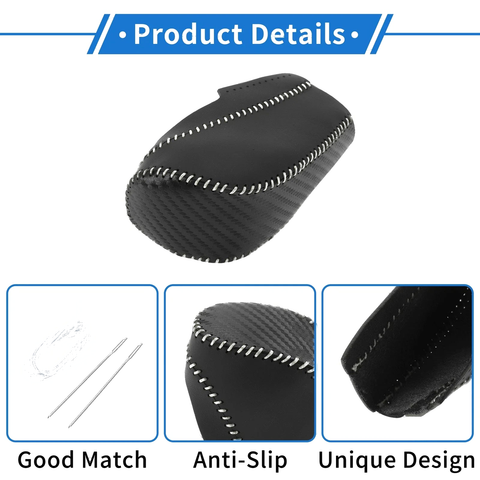 Chevrolet Cruze (2011-2015) Black Carbon Fiber Grey Gear Shift Knob Cover