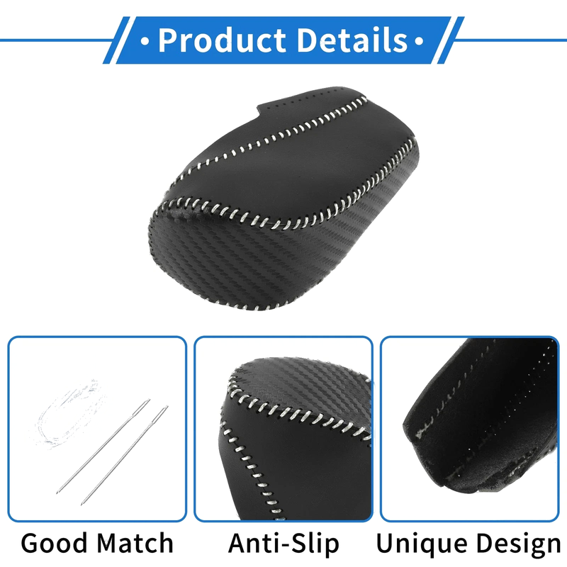 Chevrolet Cruze (2011-2015) Black Carbon Fiber Grey Gear Shift Knob Cover