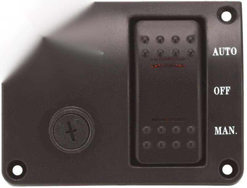 Marine Applications Bilge Pump Switch Panel Auto/Off/Manual Rocker Switch 12V
