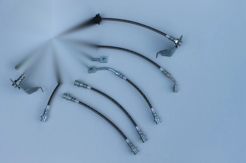 VZ Thunderpack Ute Braided Brake Hose Set (2004-2006)