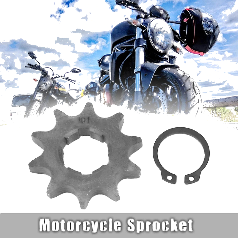 Motorcycle Dirt Bike Front Engine Titanium Tone Chain Sprocket