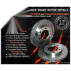 Prado KZJ95,RZJ95,VZJ95 Rear Disc Rotors & Pads Slotted Drilled (1996–2002)