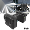 Make Model Pair Motorcycle Saddlebag Side Tool Bags Waterproof Faux Leather