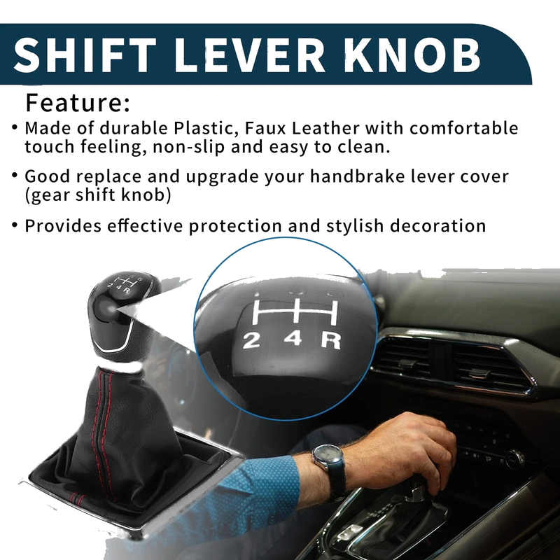 Ford Focus 2 MK2 5 Speed Manual Gear Shifter Knob & Cover (2006-2011)