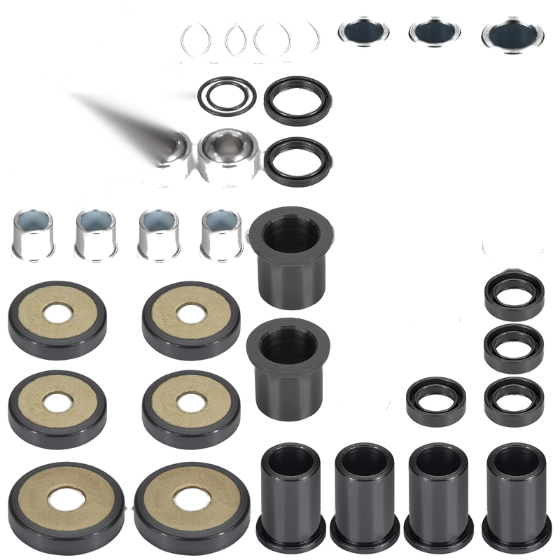 Honda Rincon Rear Upper+Lower A-arm Bushing Shaft Kit (2003–2009)