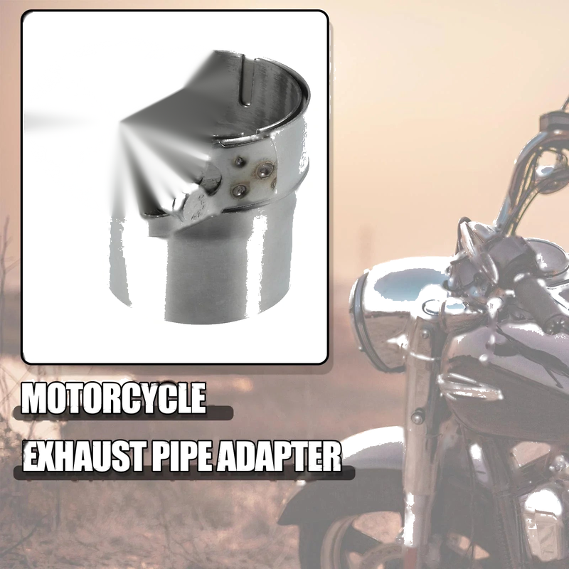 Motorcycle 51-54mm 2.0-2.1in M6 Exhaust Pipe Adapter Reducer Muffler