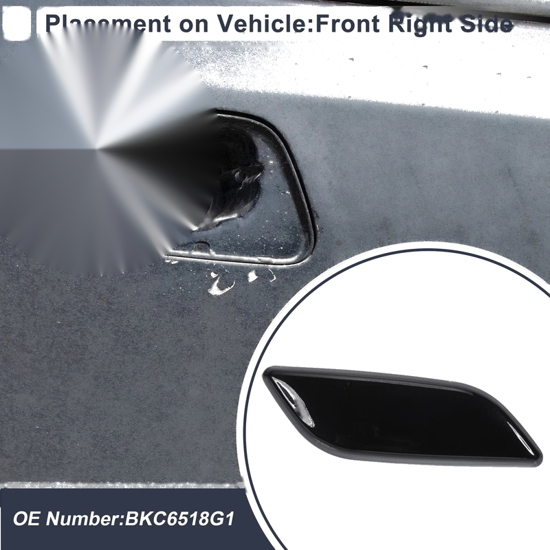 Mazda 3 Bumper Headlight Washer Nozzle Cover Cap (2004-2009)