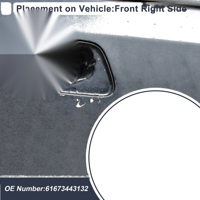 BMW X3 Bumper Headlight Washer Nozzle Cover Cap (2004-2010)