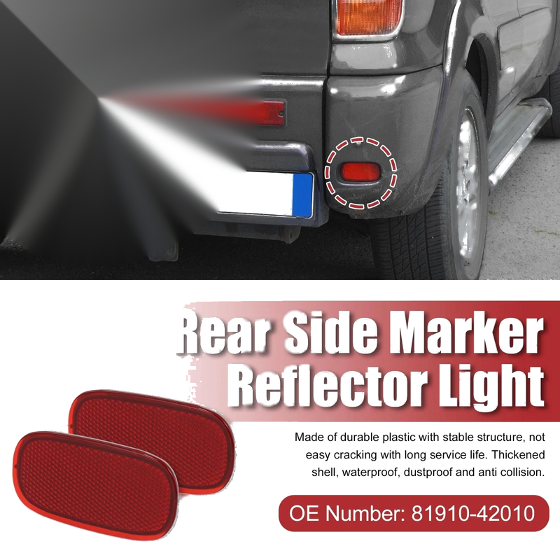 Toyota RAV4 Rear Bumper Side Marker Reflectors (2019-2023)