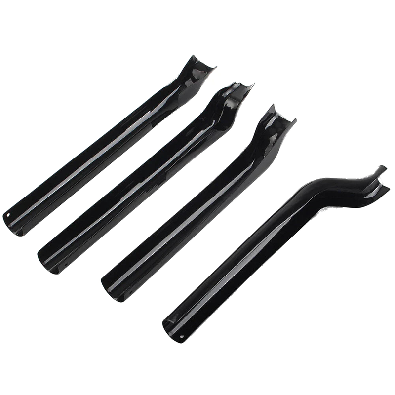 Harley Heritage Softail Classic Black Rear Swingarm Tube Covers (2000-2011)