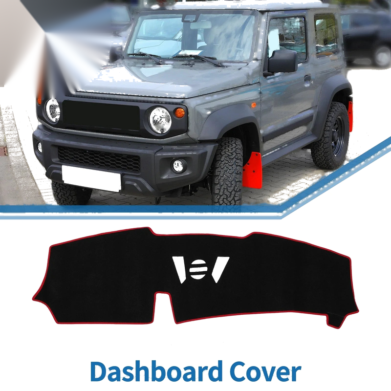 BMW X5 2023-2024 Sun Protector Black Red Dashboard Cover Mat