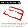 Jeep Wrangler JL Dashboard Center Console Control Panel Cover (2018-2023)