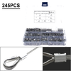 Wire Rope Cable Line End Double Barrel Ferrule Loop Sleeve 245x