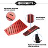 Toyota Rav4 (2019-2023) Red Aluminum Rubber Gas Brake Footrest Pedal Cover