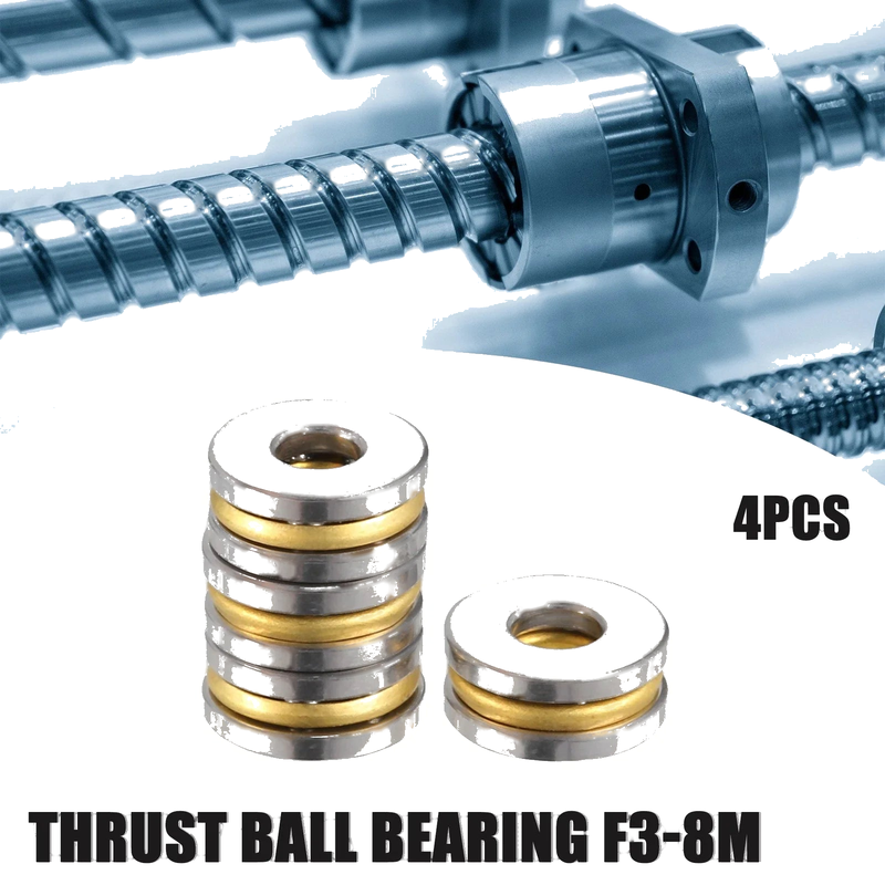 Car 4 x Thrust Ball Bearing 3x8x3.5mm Single Row Roller with Washers