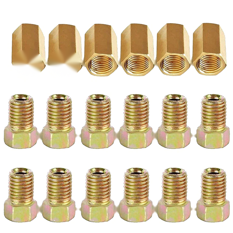 Vehicle Replacement Brake Pipe Fittings 18pcs 3/8in