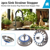 Stainless Steel Kitchen Sink Strainer Plug Waste Drain Stopper
