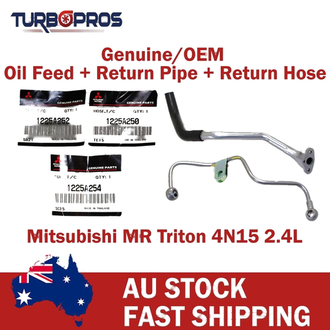 Mitsubishi Triton MQ 2.4L Genuine Turbo Oil Feed, Return Pipe & Return Hose