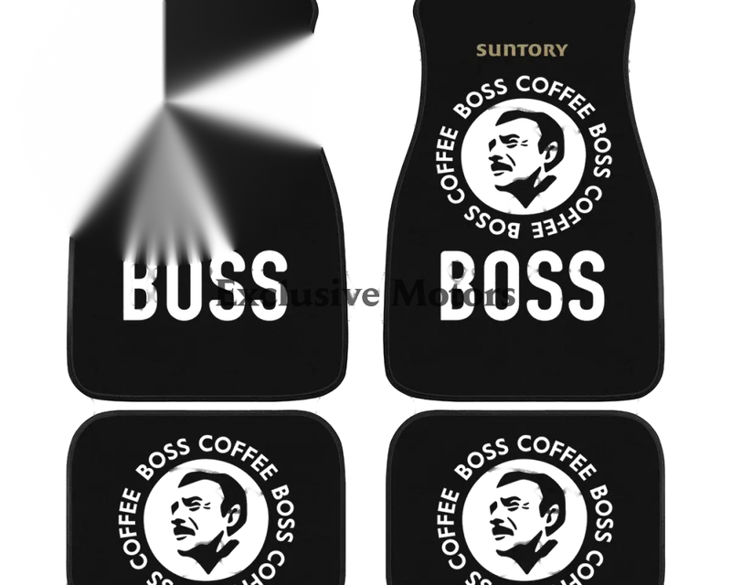 Custom Boss Coffee Black Floor Mats