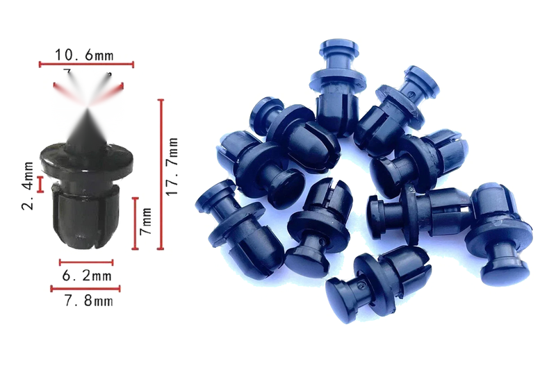 Honda 10x 8mm Body Trim Clips