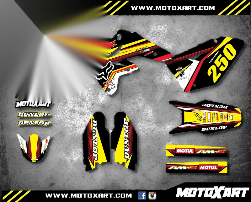 Suzuki RMZ 250 Custom Graphics Kit Speeder Style (2007-2009)