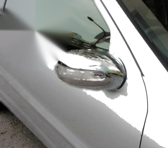 Mercedes C-Class W203 Chrome Side Door Mirror Covers (2001-2006)