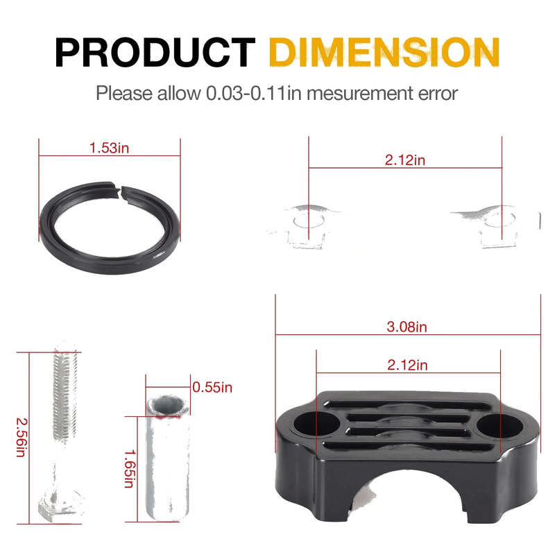 Yamaha YFZ450R / SE 2014-2024 Steering Stem Bushing Seal Collar Kit