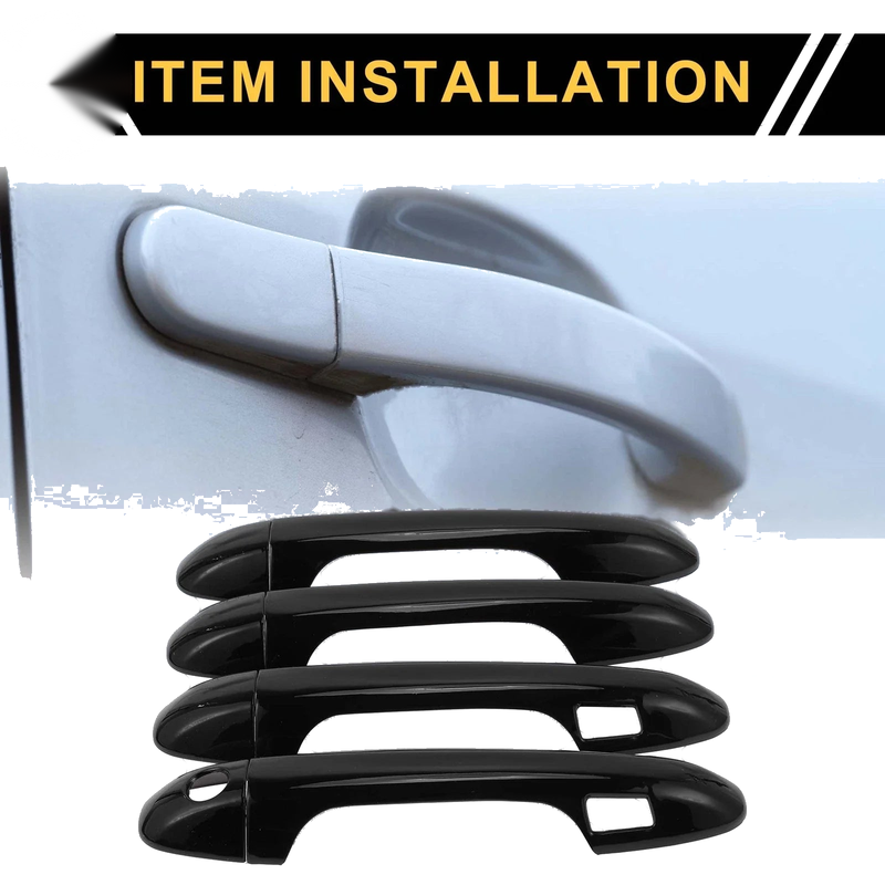 Toyota Tacoma 4pcs Black Exterior Door Handle Covers (2016-2023)