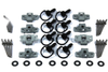 Motorcycle 8 x Dzus Schwarz D-Ring Bügel Griff Verschluss Motorrad Verkleidung