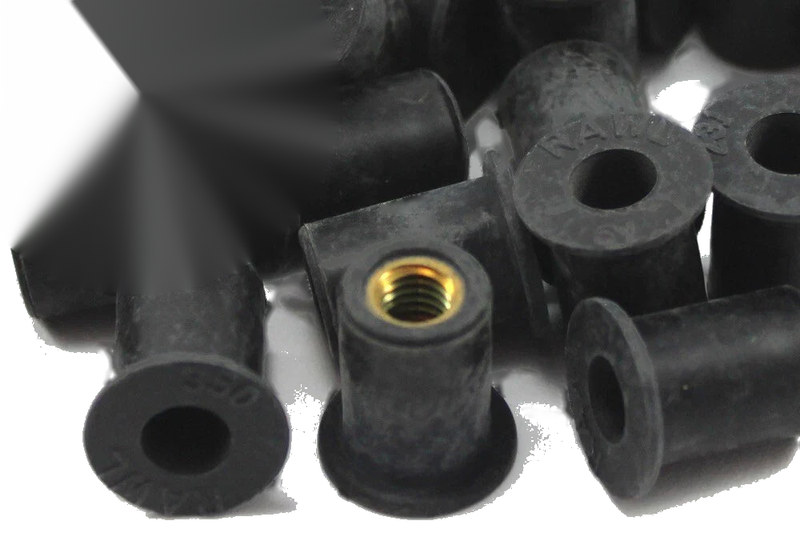 Ducati Carenados 10 x Rubber Insert Bushing Wellnuts M6