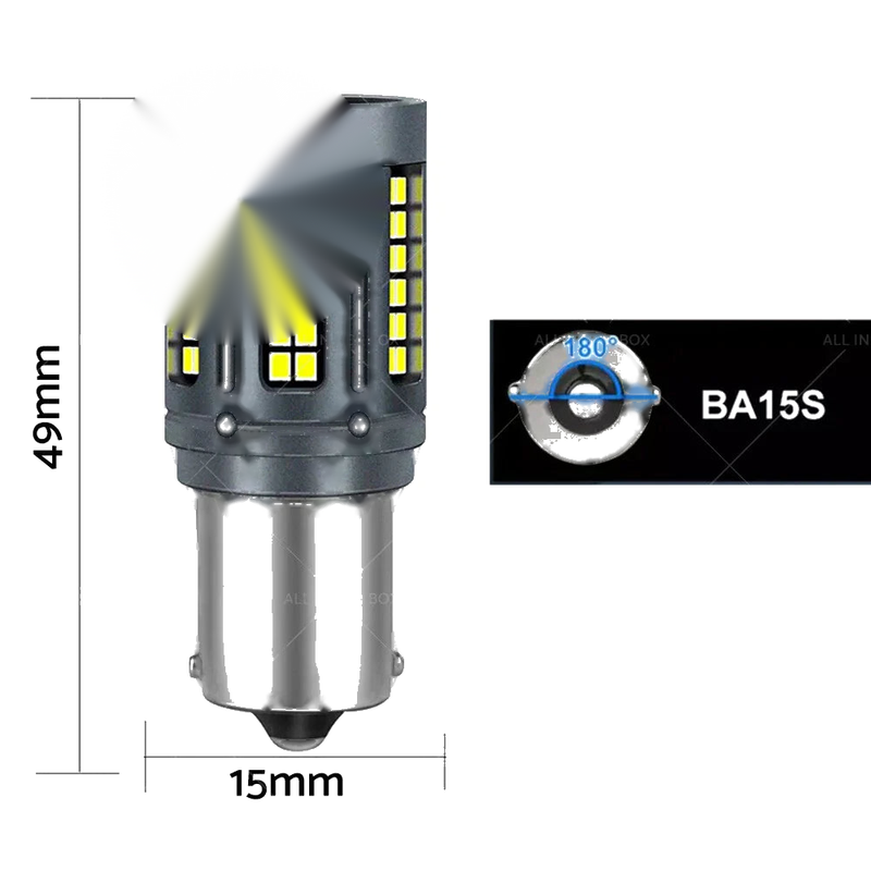 Holden Commodore LED White Rear Reverse Bulbs BA15s (1997-2017)
