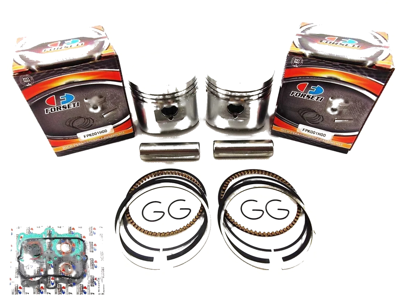 Honda CB250N 1. 1.00mm O/S Top End Kit with 63mm Piston Rings & Gasket (1980-1982)