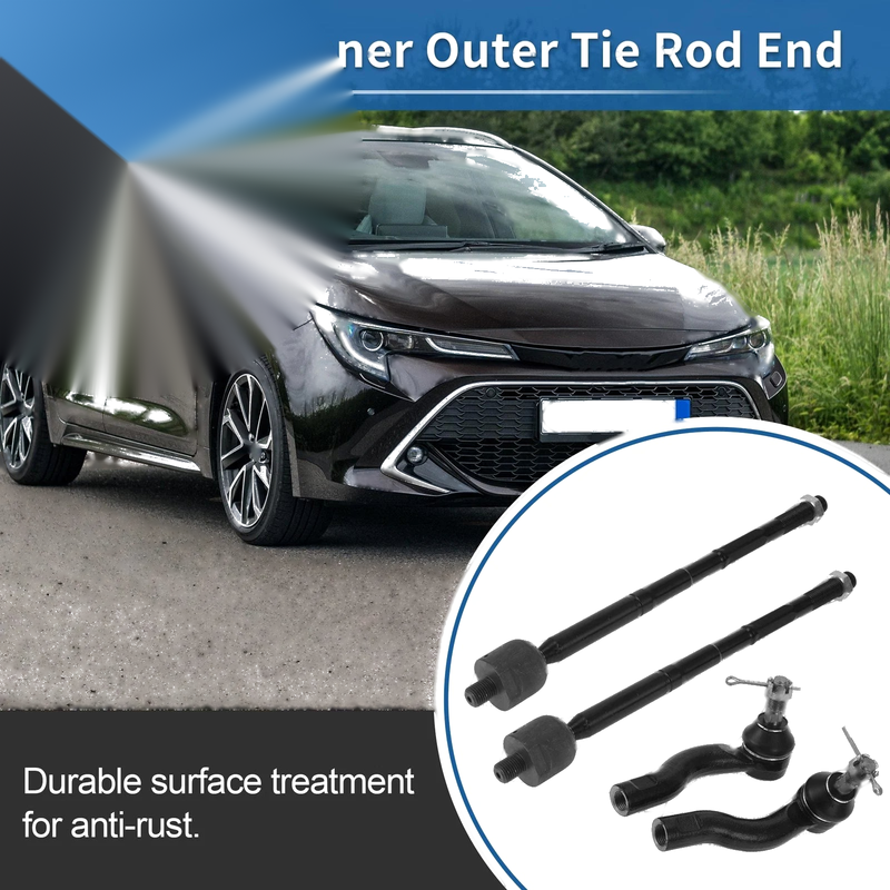 Toyota RAV4 / Scion TC 4pcs Front Inner Outer Tie Rod End Link